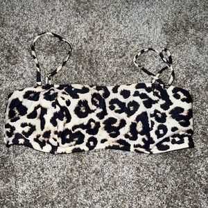 cheetah bathing suit top